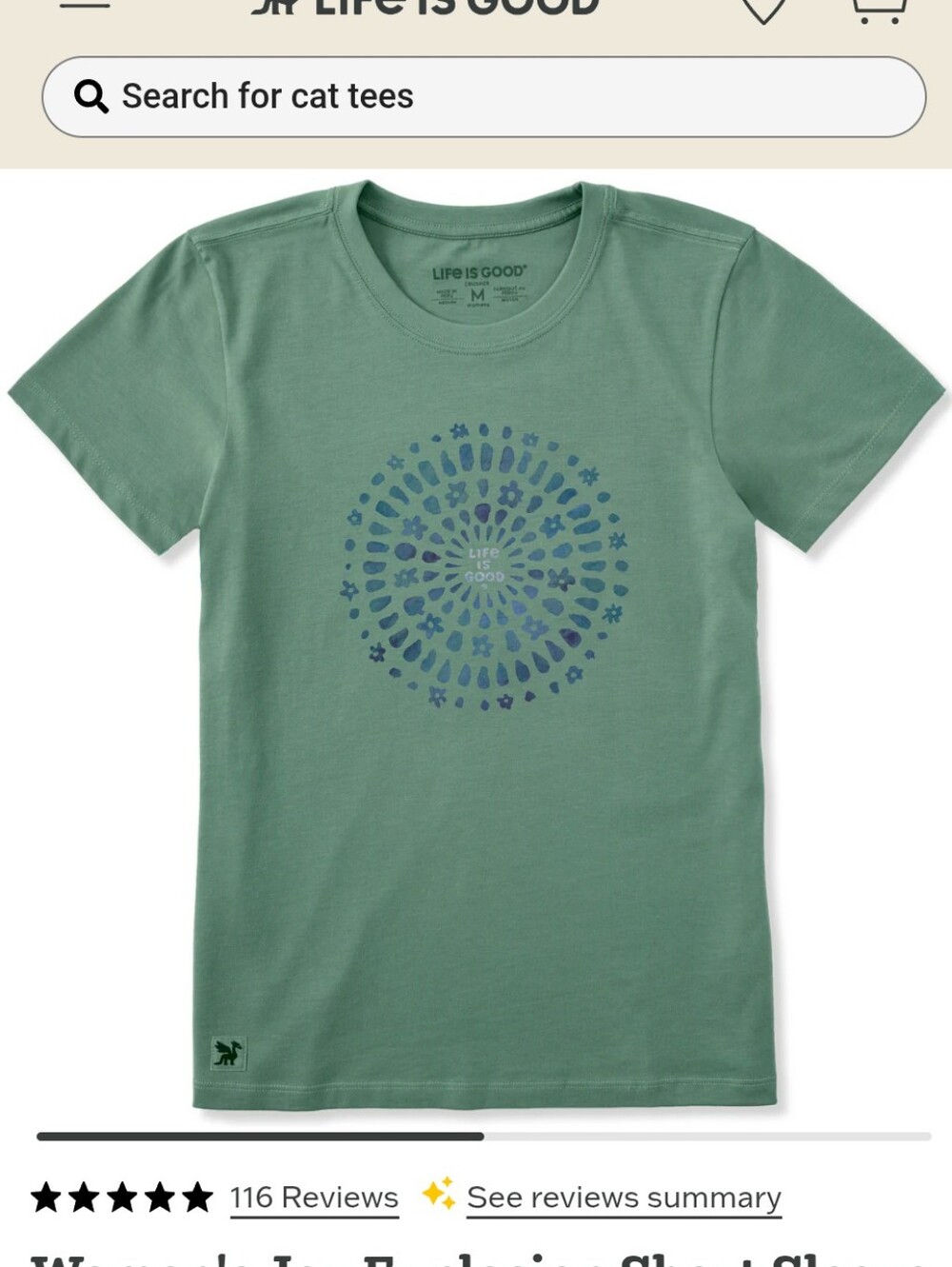 Life is Good Joy Explosion Tee- L